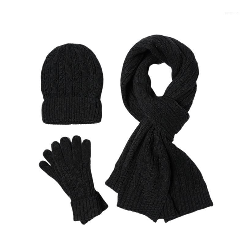 

Women Men Scarf Glove Hat Set Skiing Cable Knit Solid Snowboarding Gift Soft Casual Winter Warm Outdoor Sports Daily Windproof1
