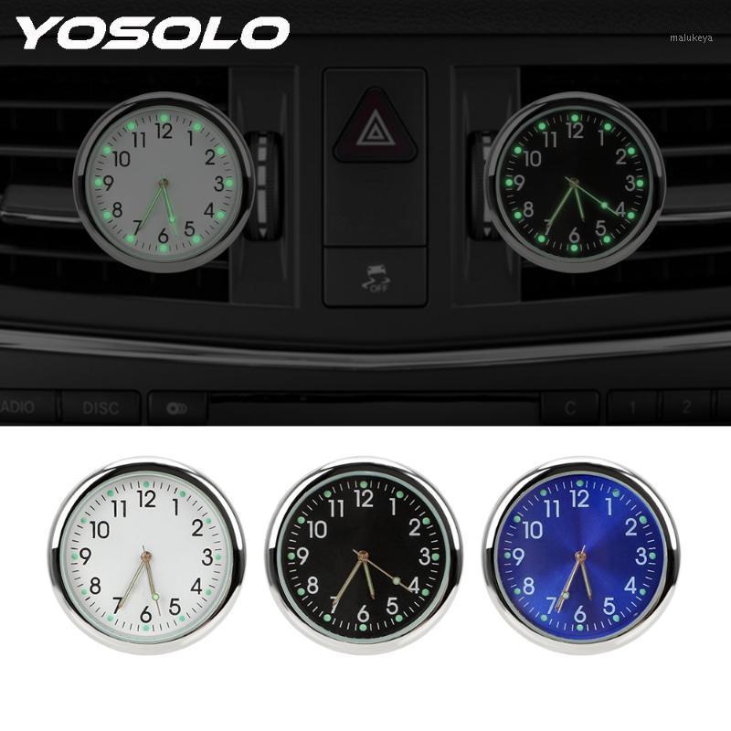 

YOSOLO Air Outlet Luminous Quartz Clocks Decoration Car Clock Car-styling Ornaments Car Electronics1
