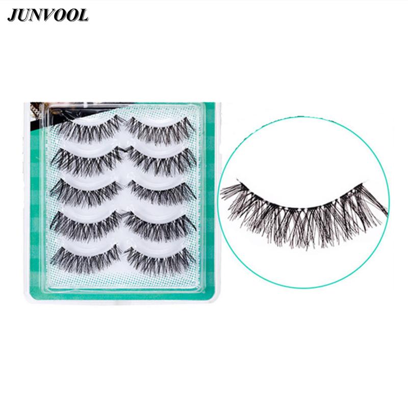 

Sexy Crisscross Eyelash Handmade Eye Lashes Latest 5 Pairs Black Cross False Eyelash Soft Long Makeup Eye Lash Extension