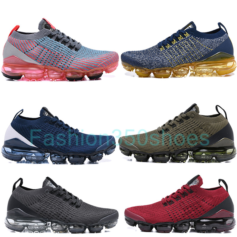 

New bred fly 3.0 Running Shoes Men Women knit charcoal grey Trainers blue fury black olive flash crimson Sneakers, 8.flash crimson