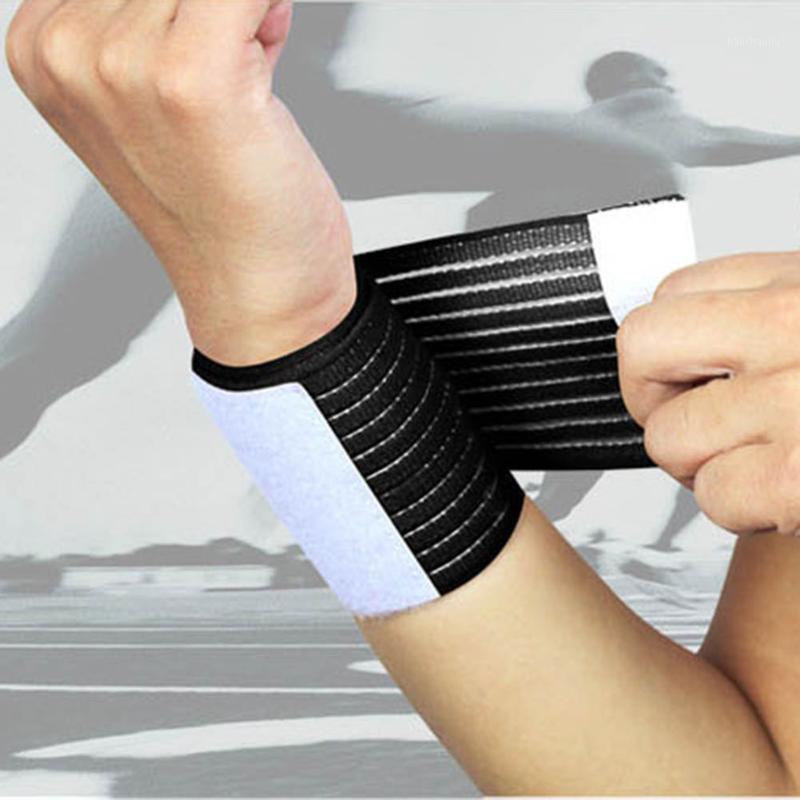 

Sport Wrist Brace Elastic Bandage Hand Sport Wristband Gym Wrist Support Fitness Tennis Polsini Sweat Band1, White