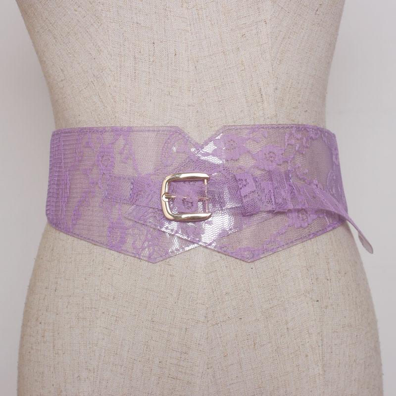 

2020 New Fashion Street Hot Casual Female wide leather Belts Large metal buckle Wild PVC Material Transparent Women Belt Straps, White