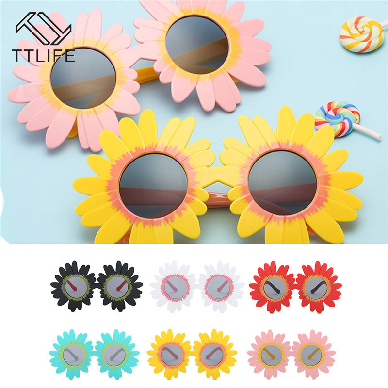 

TTLIFE Vintage Kids Child Sun Glasses Round Flower Gafas Baby Children Sunflower Sport Sunglasses Girls Boys Oculos