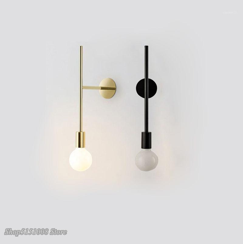 

Nordic Modern Wall Lamps Iron Art Wall Lights Design Bedside Lamp for Home Bedroom Living Room Stairs Decor Led Light Fixtures1