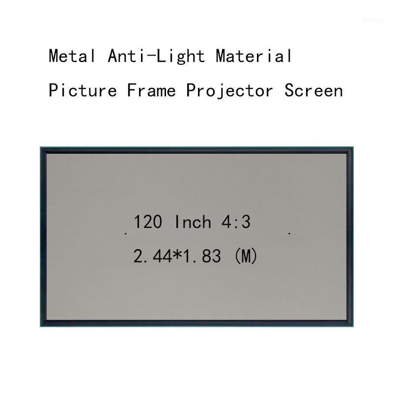 

Thinyou 120 inch 4:3 Wall Mounted Projection Screens 1 CM frame Picture frame Metal Anti-Light Material HD projector screen1