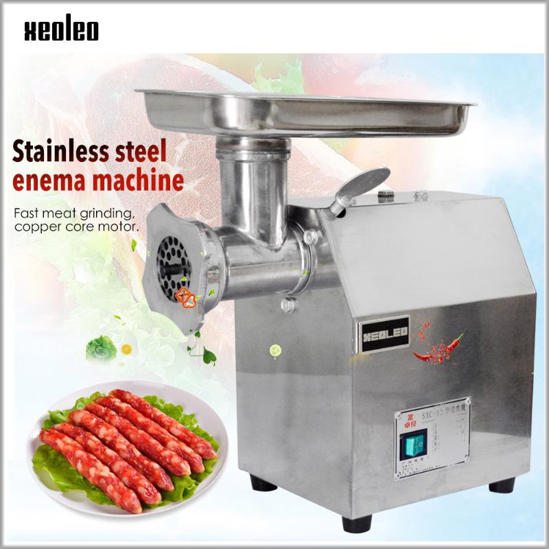 

XEOLEO Commercial Meat grinder 120kg/h Electric meat cutter Enema machine Stainless steel/Iron Mincer Sausage filler function