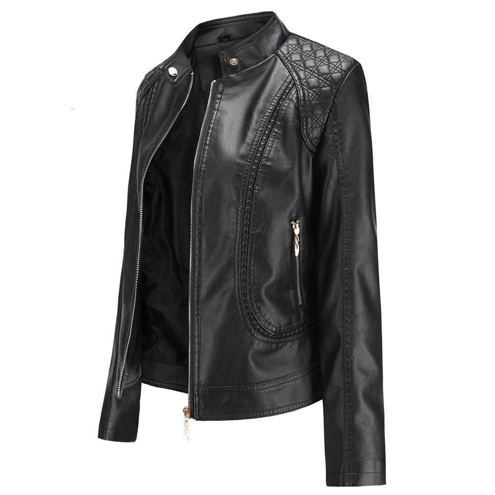 

2021 New and Plus Size Collar of Plutonium Women's Leather Jacket 3K1K, Games