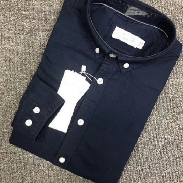 

Autumn crocodile men's cotton shirt long-sleeved spring and autumn youth business casual color standard cotton Oxford shirt, White;black