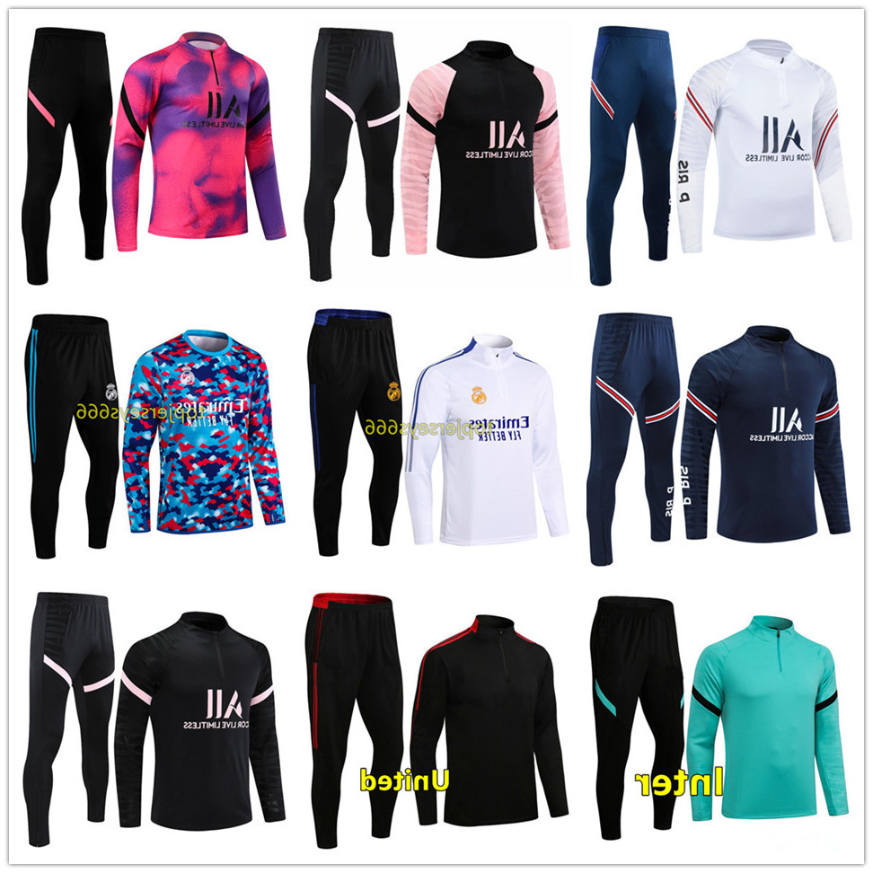 

Mens Football Training Suit Soccer Tracksuit 21 22 Survetement De Foot 2021 2022 Chandal Futbol Jogging, 18