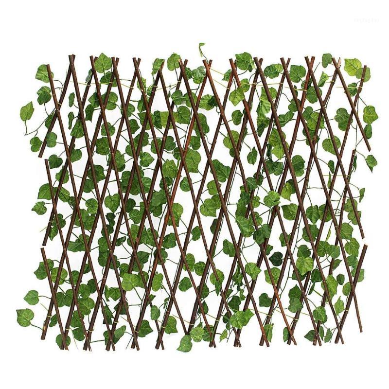 

70CM Artificial Plants Decor Extension Garden Yard Artificial Ivy Leaf Fence Fake Leaves Branch Green Net for Home Wall Garden1, As pic