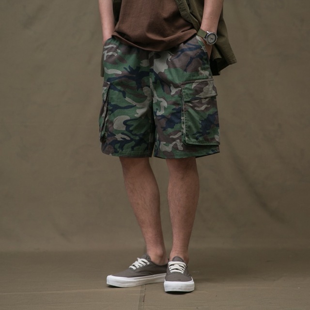 

2021 The New Shortly Camouflaged Sport Shorts for Boy Short Men's Bags Military Cargo Camuflage Basketball Kz913 Dnsw, Army green.