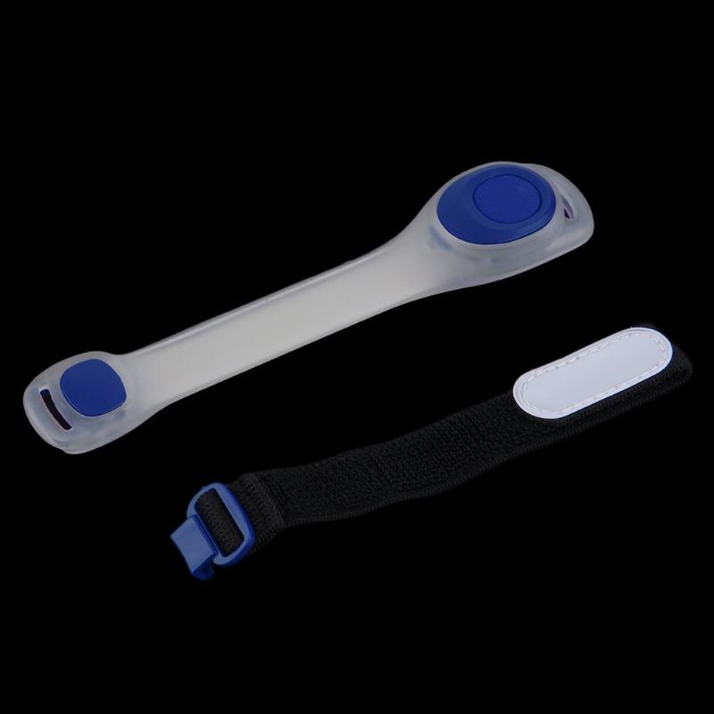 

1Pc Reflective Safety Belt Arm Strap Night Cycling Running LED Armband Light, Blue