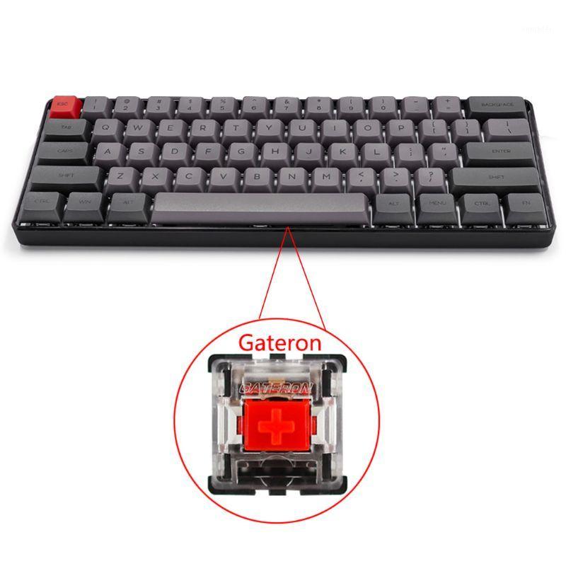 

RGB LED Backlit Wired Mechanical Keyboard,Portable Compact Waterproof Mini PBT X6HA1