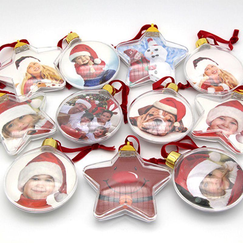 

Photo Star Frame Christmas Tree Pendant Hanging Ornament Picture Decor Xmas Gift1