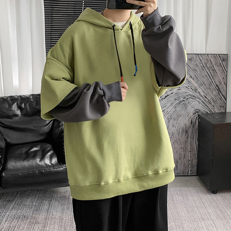 

Male Spring 2021 Long As New Fine Two Pieces Hoodie Young Men's Clothes 0J5G, Turquoise