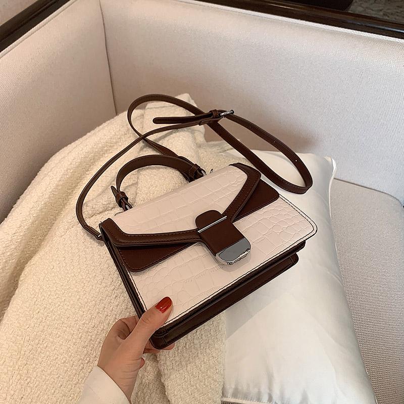 

Ladies handbag fashion shoulder bag casual messenger bag hit color ladies luxury designer mobile phone wallet, Black