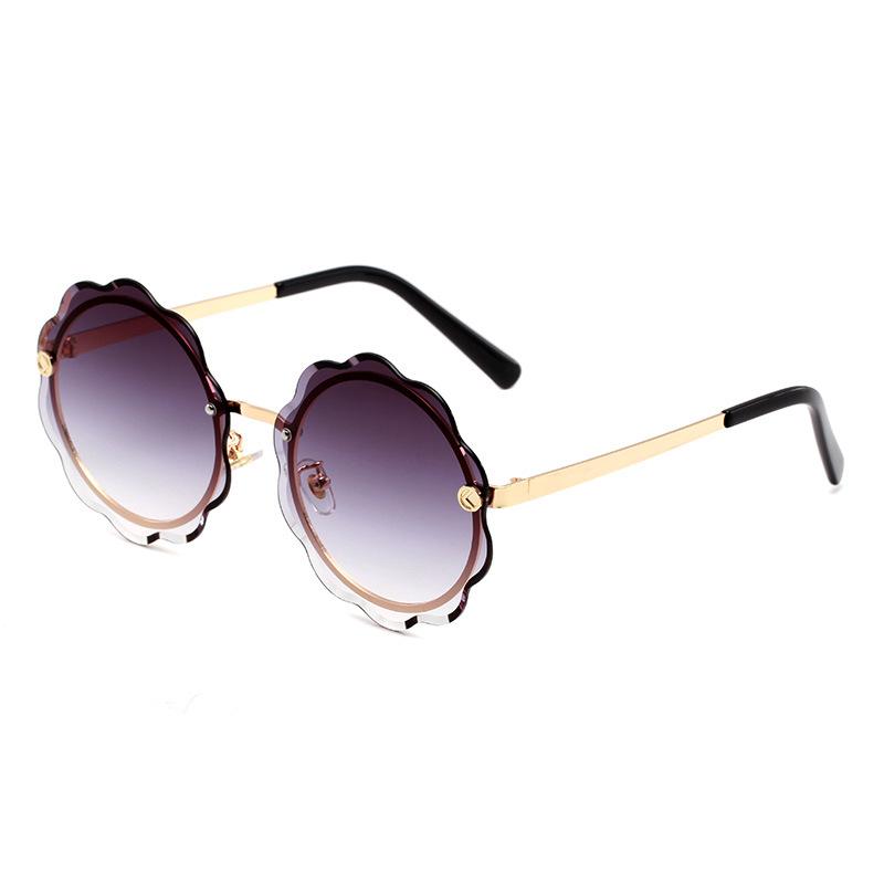 

Flower Women Sunglasses 2021 New Round Sun Glasses for Woman Abay Designer Personality Driving Retro UV400 Oculos Street Shot