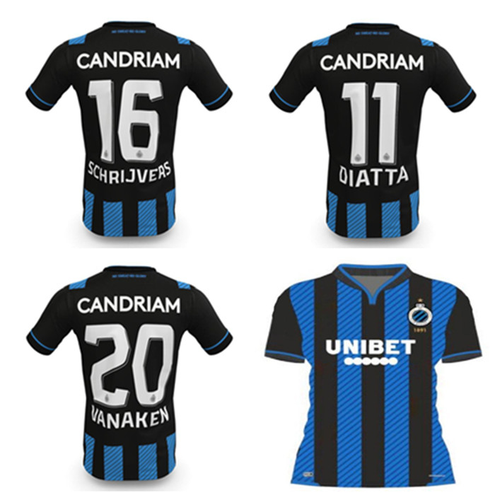 

20 21 club brugge circle kv new football shirt uniform home 2020 2021 bruges belgium football suit vormer vanaken diatta, Black;yellow
