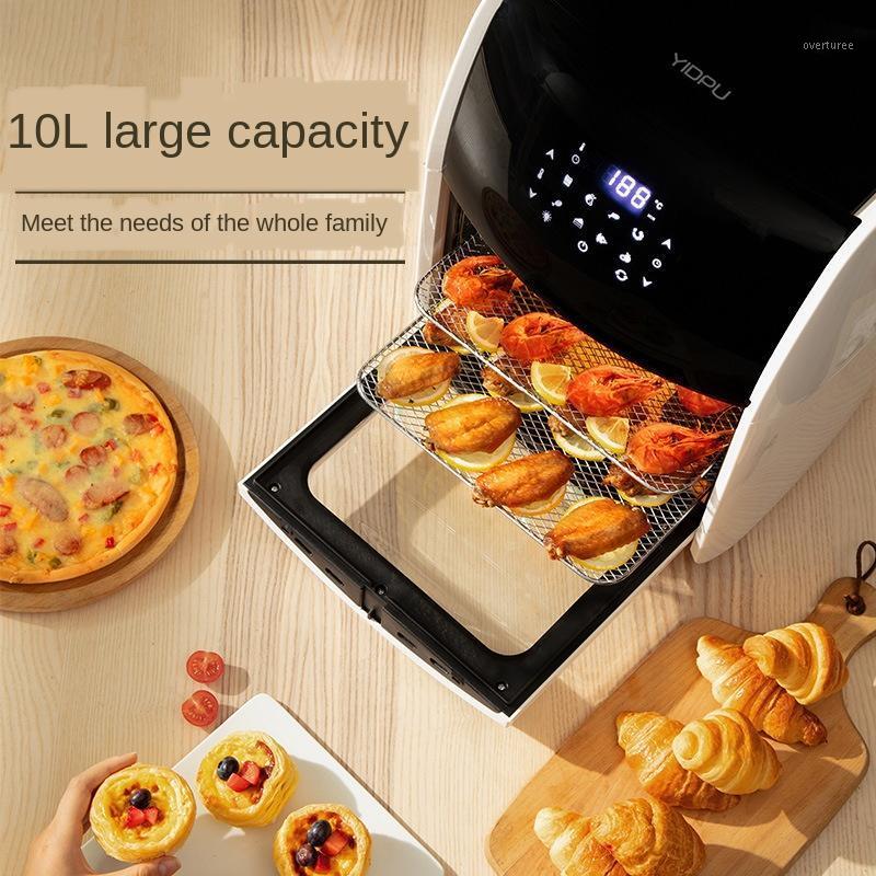 

10LAir Fryer Oven No Oil Toaster for Home Electric Rotisserie Oven with LED Digital Touchscreen Frying Machine 5in1 220V1