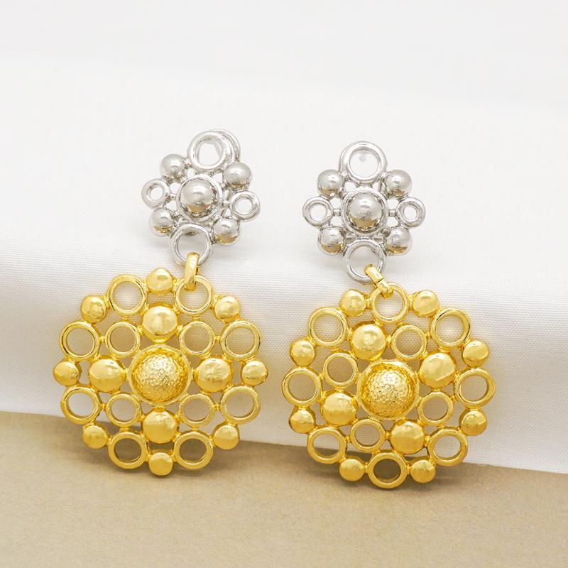 

Dangle & Chandelier Accessories Gold Earrings African Fashion Lady Wedding Gift Female Jewelry Wholesale1