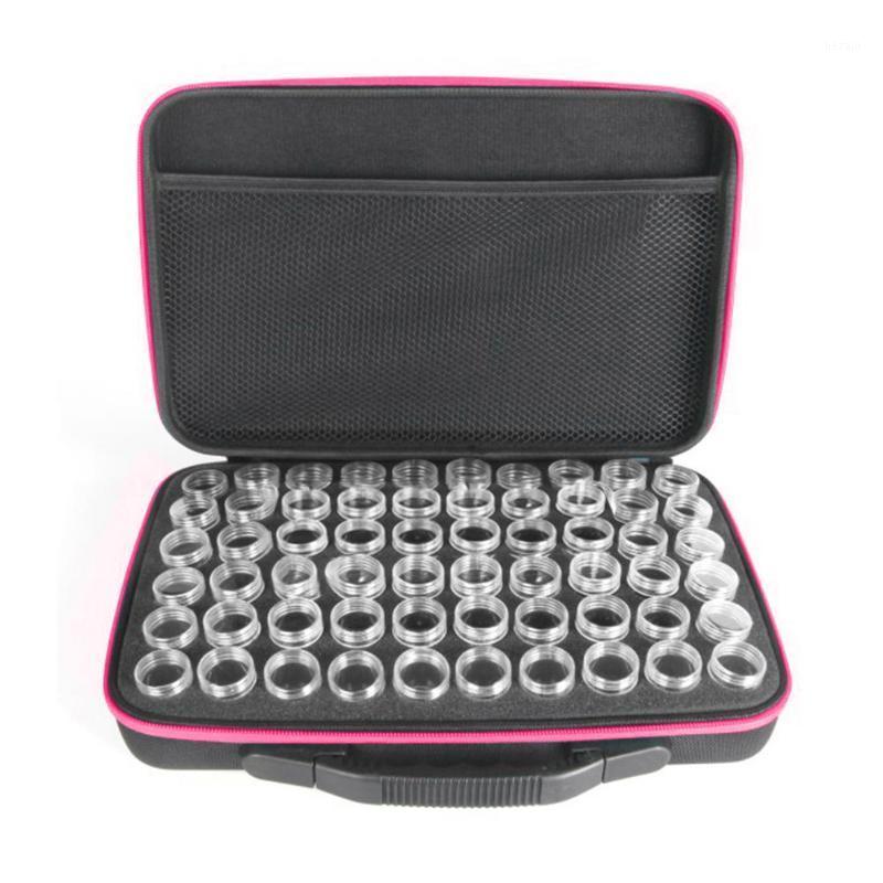 

60 Bottles Diamond Painting Box Tool Container Storage Bag Carry Case Holder Shockproof Durable Cross-Stitch Tool Hand Bag1