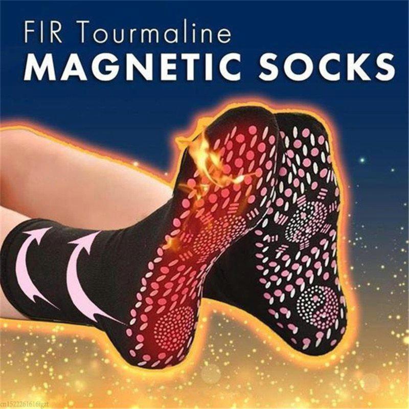 

Self-heating Magnetic Socks for Women Men Self Heated Socks Tourmaline Magnetic Therapy Comfortable Winter Warm Massage, Black