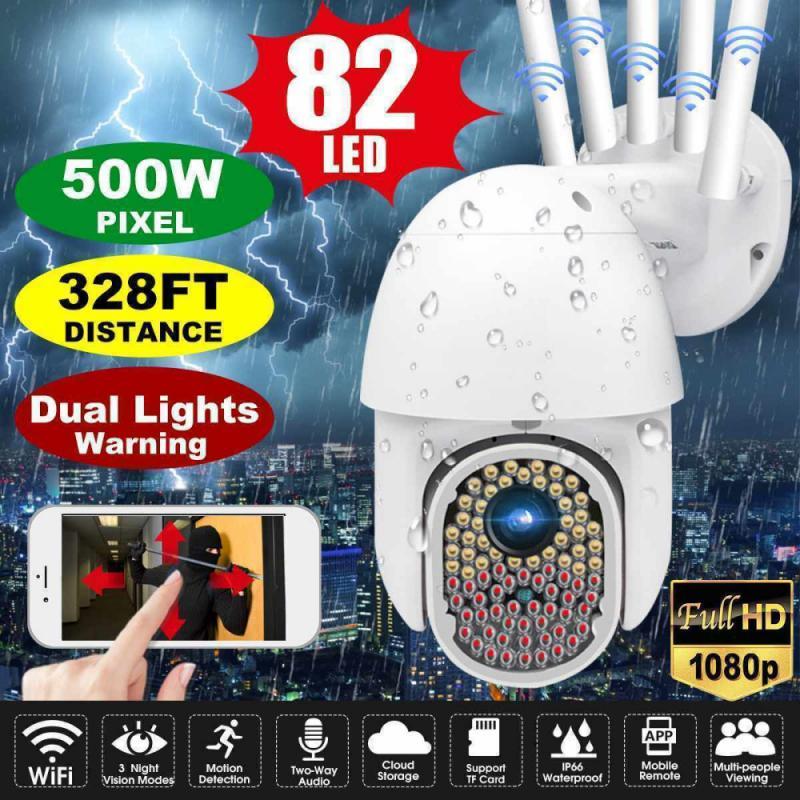 

82 LED 1080P WIFI IP Camera Wireless Outdoor CCTV PTZ Smart Home Security IR Cam Surveillance Camera Video Surveillance, Us