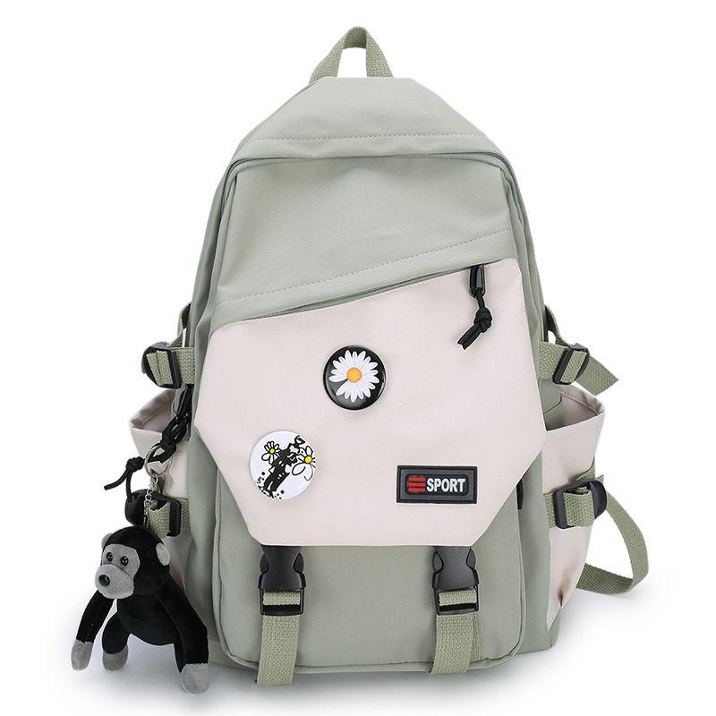 

Canvas Ladies Business Backpacks Fashion Teenager Girls Book Bags Waterproof Women's Shoulder Backpacks Casual Female School Bag, Black