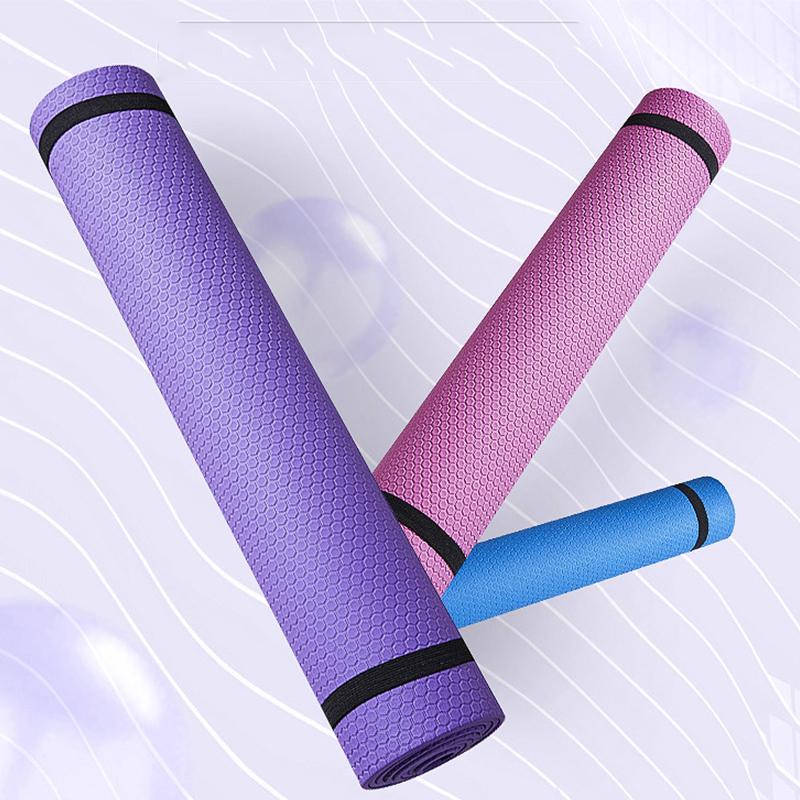 

183*60*4mm Yoga Mat EVA Non-slip Sports Pad Moisture-proof Tasteless Workout Exercise Mats Yoga Carpet Home Gym Fitness Supplies, Red
