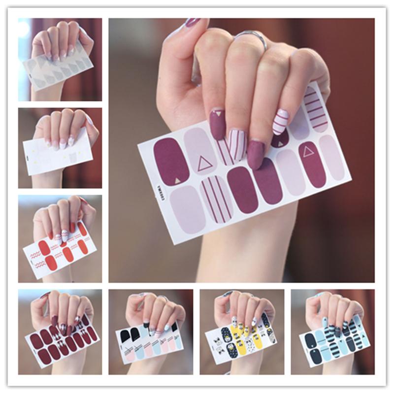 

Lamemoria 14tips/sheet Water Transfer Nail Art Sticker Decals White Black Web Diamond Retro Nails Slider Manicure Tools Tips, Ymx001