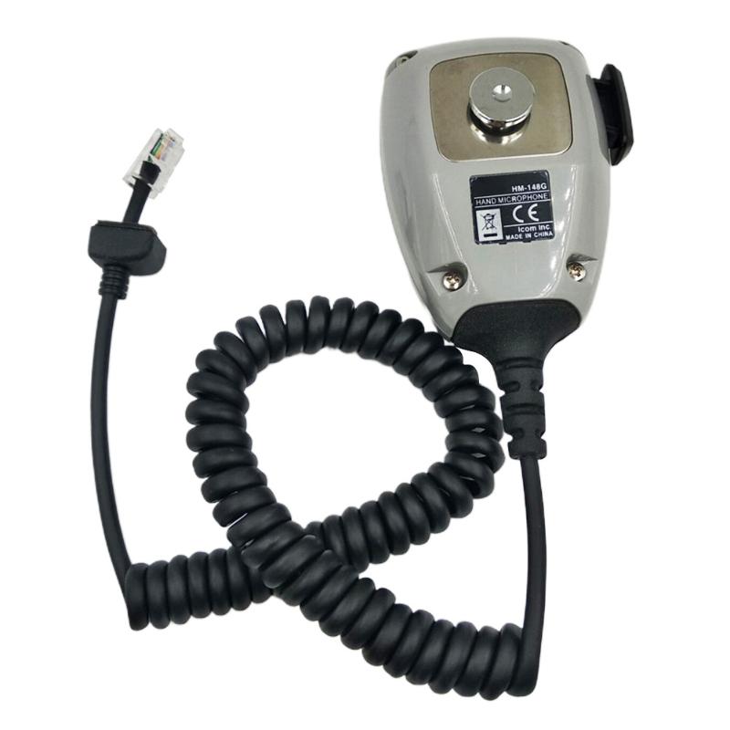 

HM-148G Communication Speaker Handheld Practical Car Mounted Self Grounding With Screw Ham Mic ABS Mobile Radio For ICom Series
