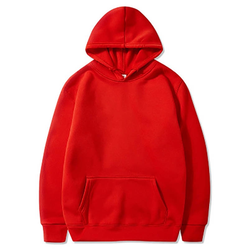 Causl Solid Color Impression Sweat à capuche Blanc Bleu Marine Rose Noir Rouge Jaune Gris Kaki Bleu Gris Foncé Violet Coton Sport Sweats à capuch