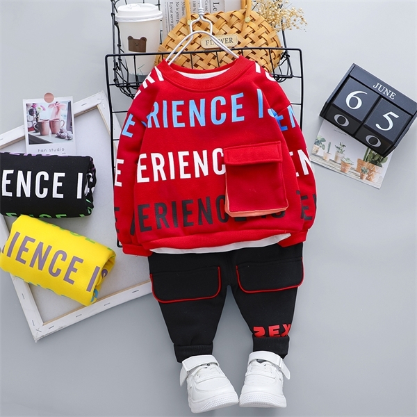 

Winter Boy Girl Clothing for Boy Girl New Casual Letter Warmer Letter Sets Infant Clothes Baby Pants 1 2 3 4 Years X0923, Yellow no shoes