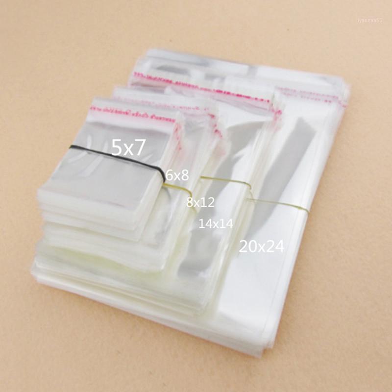 

100Pcs / Lot 11 Size Transparent Biscuit Packaging Plastic Candy Wedding Bag BOPP / Poly Bags Packaging Gift Bag1