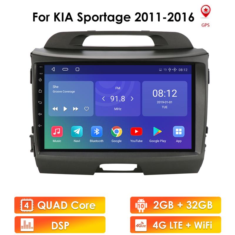 

For KIA Sportage 2010 2011 2012 2013 2014 2021 2021 Car Android Radio Multimedia Player 2 Din Auto Radio Video GPS Navi WiFi car dvd