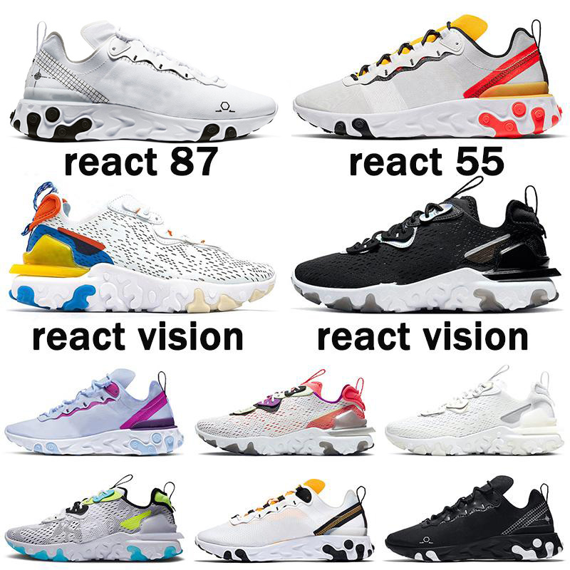 

Top React Vision Element 55 87 Triple Black White S Anthracite Men Women Running Shoes Iridescent Outdoor Mens Trainers Sport Sneakers 36-45, 36-45 schematic