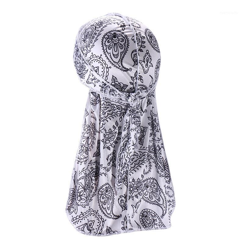 

Men's Satin Durags Bandanna Turban Wigs Pirate Hat Men Silky Durag Headwear Head Cover Chemo Cap Hair Accessories DR-011