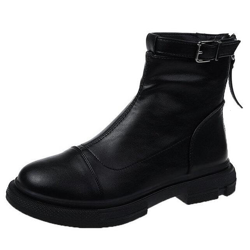 

New Female Riding Plus Mid-tube Velvet Anti-slip Lace Warm Flat Winter Shoes Cotton Women's Boots Yzn9, A077-01