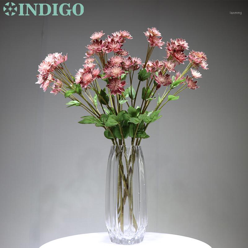 

INDIGO -Purple Snow Lotus (100 Stems/Lot) Plum Blossom Table Decorative Artificial Flowers Wedding Party Event Free Shipping1, 100 stem flowers