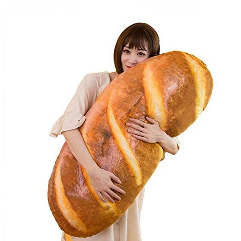 

3D Plush Pillow Cushion Gift Soft Stuffed Backrest Toys Birthday Funny Simulated Snack Bread Shape For Children Home Decor Girl