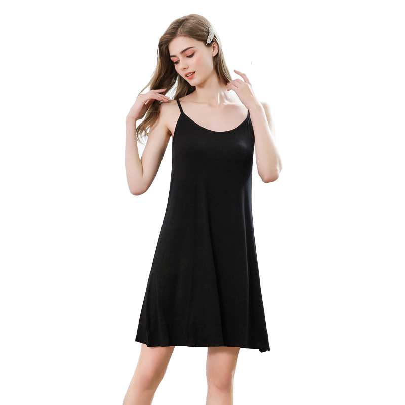 

2021 New of Summer Women Short Solid Sleepwear Sexy Female Homewear Loose Girdle Nightwear Sleeveless Spaghetti 55y9, Games