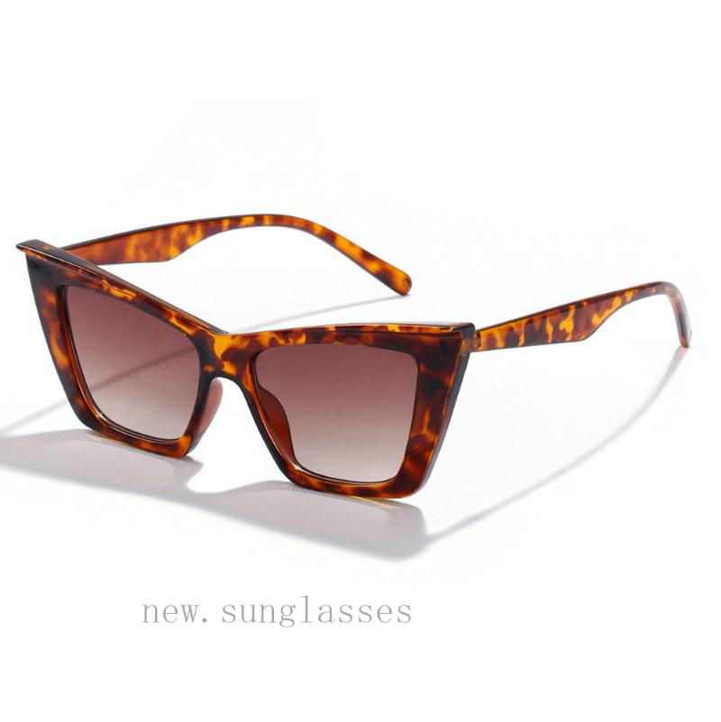 

Sunglasses Oversized Cat Women Personality Clear Big Frame Gradient Sun Glasses Female Color Green Black Eyewear UV400 FML
