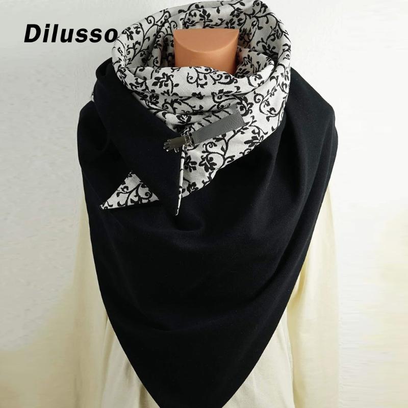 

2020 Scarves Women Soild Dot Printing Button Soft Wrap Scarves Shawls Head Face Neck Gaiter Outdoor Print Scarf Face Cover Scarf