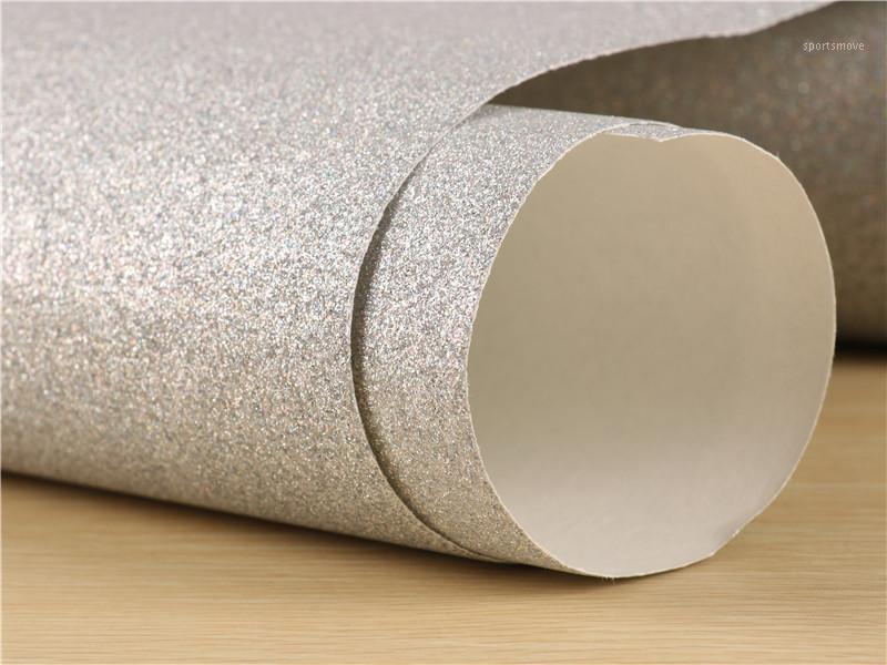 

0.53*10m Glitter Wallpaper Surface Does Not Drop 1/128 Flash Rough 3D Effect1, Green