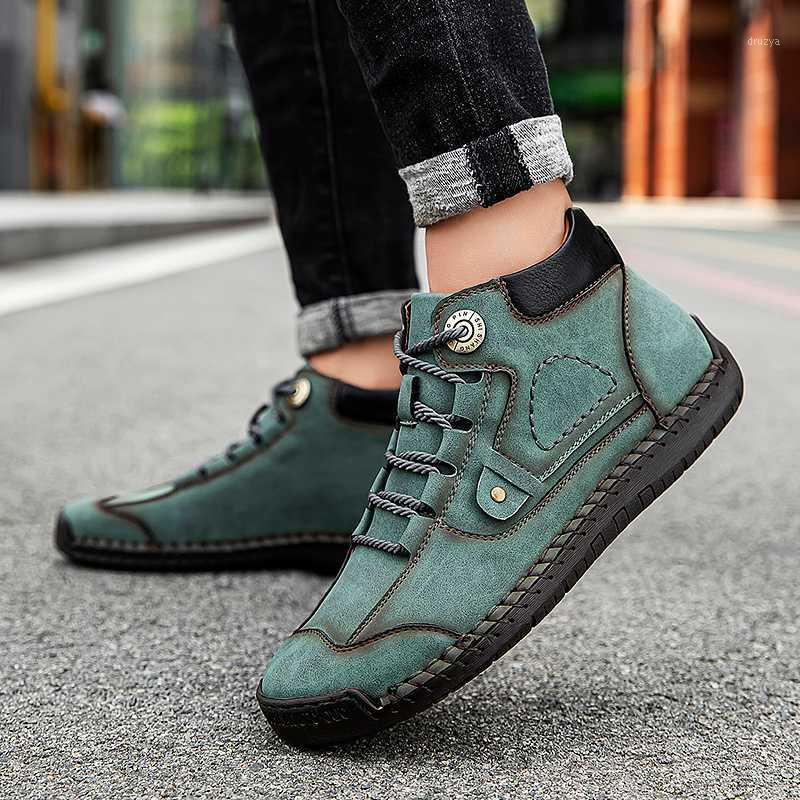 

Winter Classic Men's Boots Fur Warm Men Snow Boots Designer Men Leather Outdoor Waterproof Winter Italian Style1, Khaki no fur