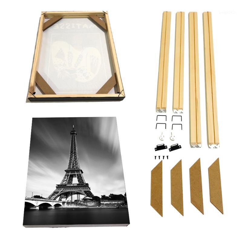 

Natural Wood Frame For Wall Canvas Oil Painting Large Size DIY Picture Wall Frame Poster Photo Fame cadre photo murale1