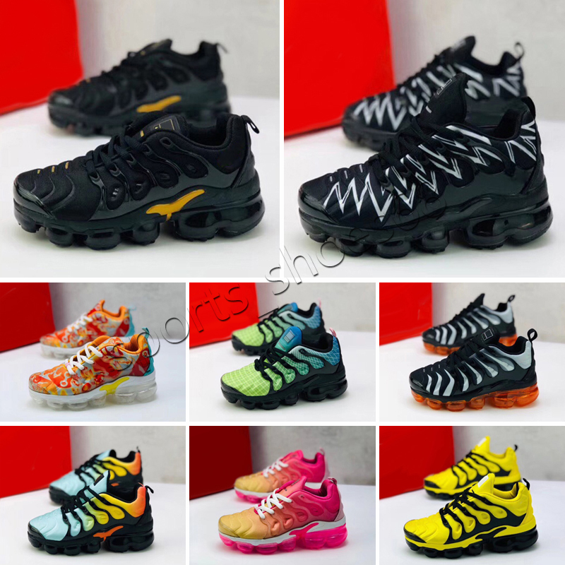 

Kids baby plus tn boy girl shoe For children high quality classic parent-child athletic outdoor mix sneaker black casual shoes size28-35 T1, Color 13