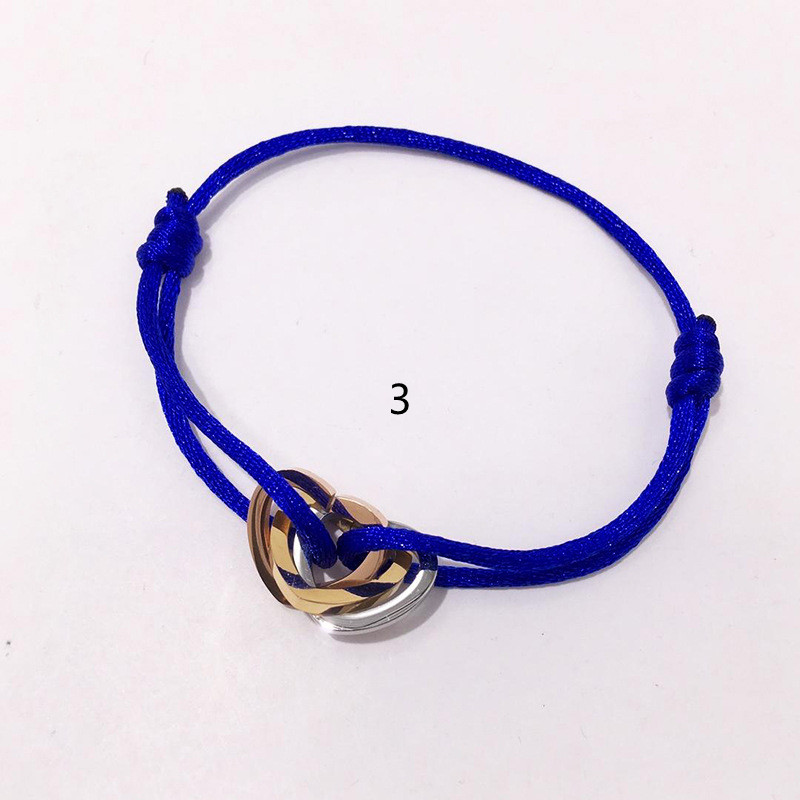 

Gold Bracelet jewelry fashion men bracelet three color hollowed out three peach heart fashion bracelet womens Bracelets jewelry, Black