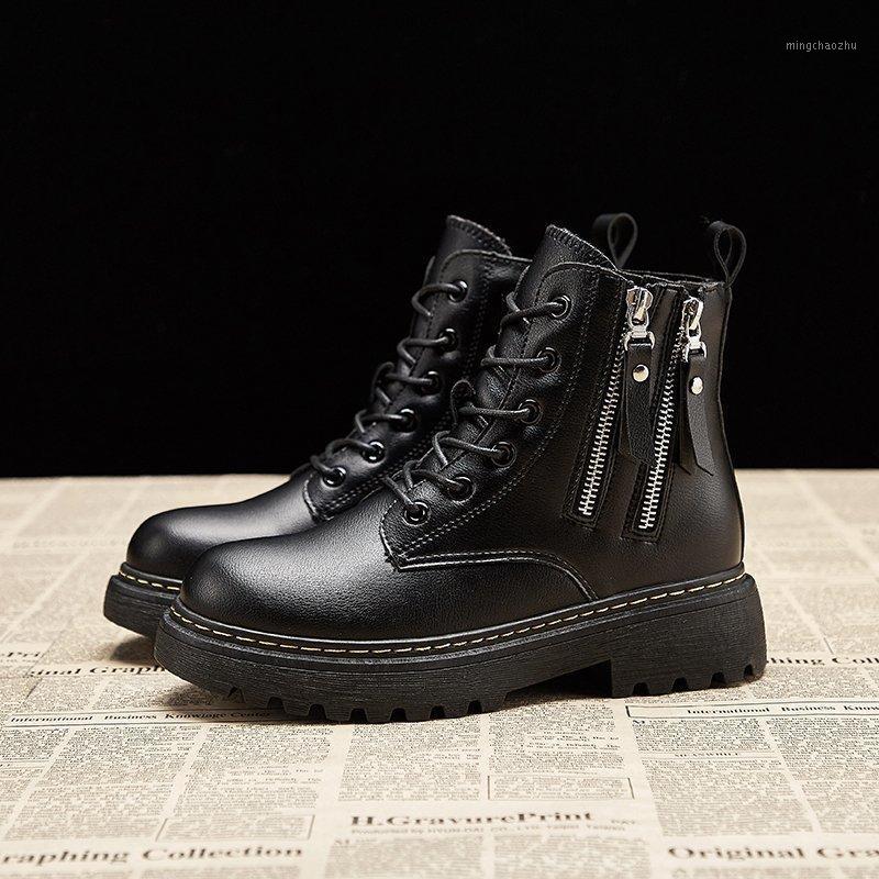 

2020 Winter Women's Boots Short Boots Platform Fashion Casual Black Ladies Shoes Cotton Shoes Round Toe1