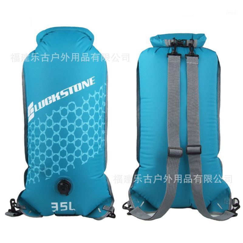 

Outdoor Supplies Waterproof Bag Swimming Upstream Drifting Shoulder Bag Shoulder Inflatable Folding Waterproof Backpack1, Blue